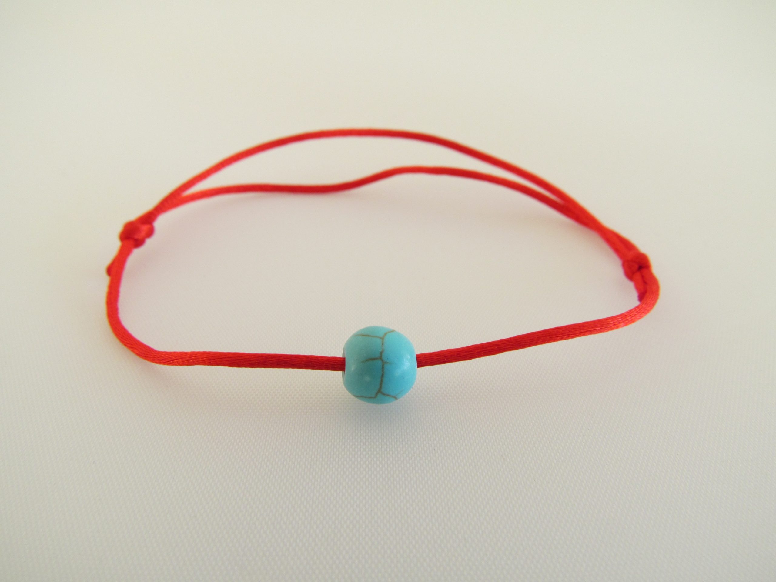 Bracelet Pour Enfant, Petit Poignet, Bracelet De Pierres Semi Précieuses  Turquoise Teinte Rouge -  Israel